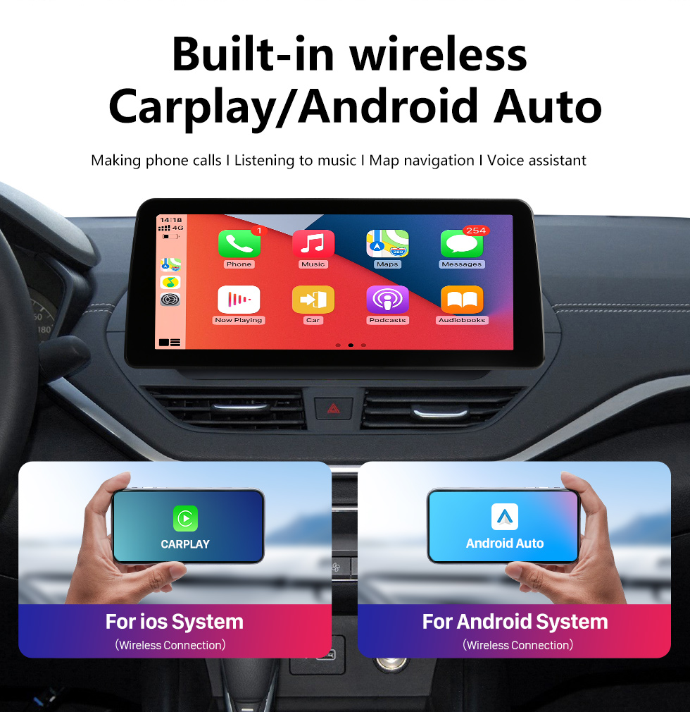 Seicane Écran tactile HD stéréo Android 12.0 Carplay 12,3 pouces pour 2017 2018 2019-2022 Geely Jiaji Maple Leaf V80 Radio de remplacement avec navigation GPS Bluetooth Prise en charge FM/AM Caméra de recul WIFI