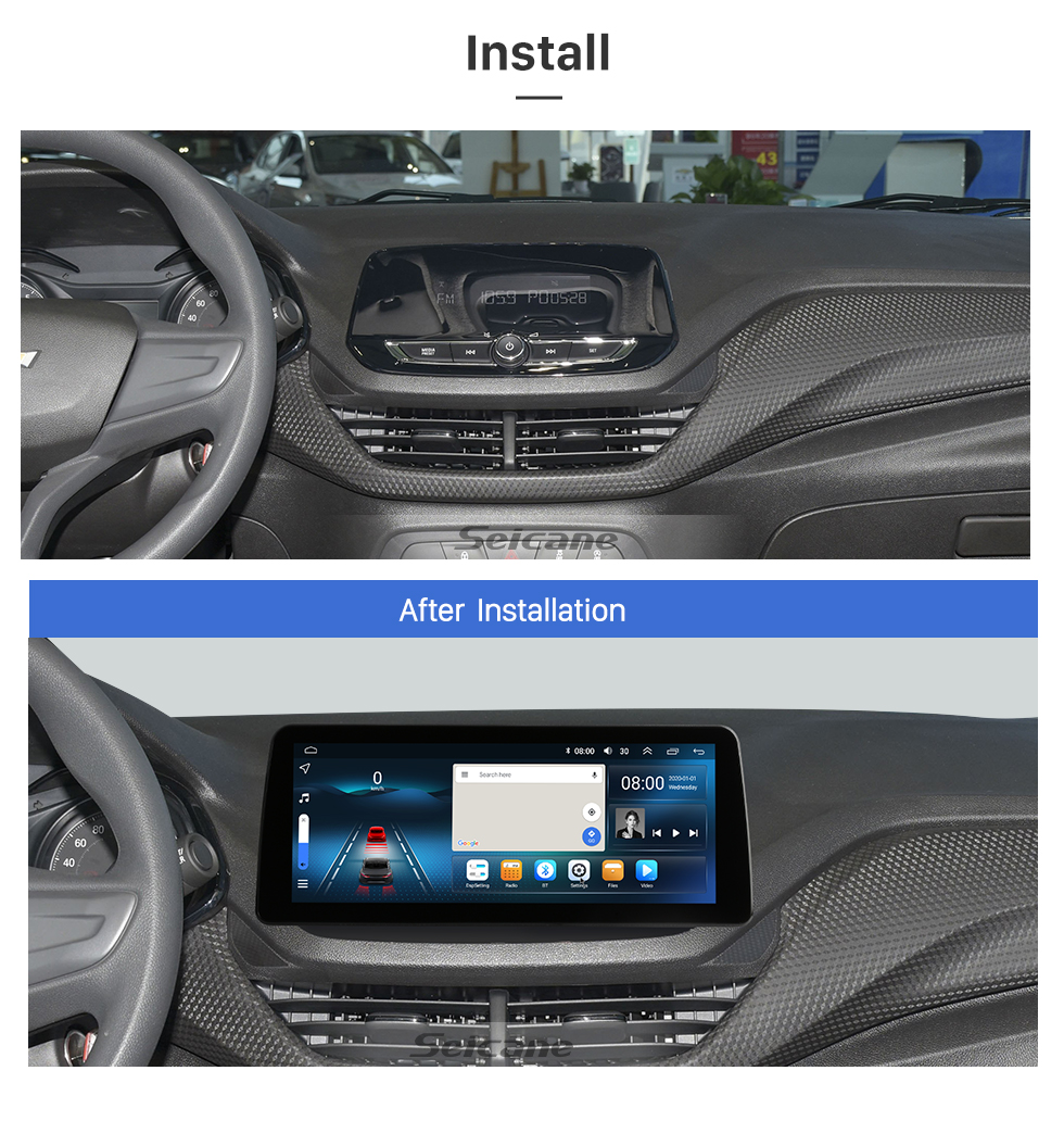 Seicane Android 12.0 de 12,3 polegadas para 2022 TOYOTA Frontlander 2019-2021 Corolla 2019 Levin 2021 allion Rádio Sistema de navegação GPS com tela sensível ao toque HD com suporte para Bluetooth Carplay OBD2