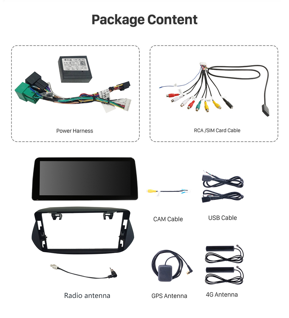 Seicane 12.3 pulgadas Android 12.0 para 2020 2021 2022 Chevrolet Cavalier Radio Sistema de navegación GPS con pantalla táctil HD Soporte Bluetooth Carplay OBD2