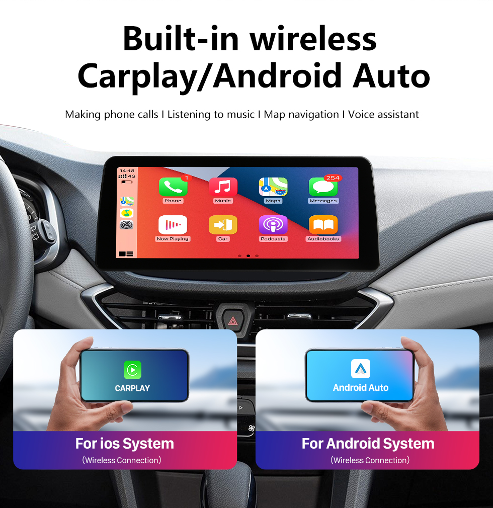 Seicane HD Touchscreen Stereo Android 12.0 Carplay 12.3 inch for 2018 2019-2022 Chevrolet Volrando Radio Replacement with GPS Navigation Bluetooth FM/AM support Rear View Camera WIFI