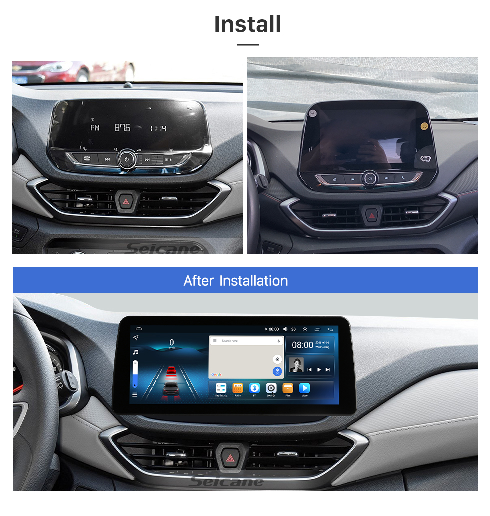 Seicane HD Pantalla táctil Estéreo Android 12.0 Carplay 12.3 pulgadas para 2019 2020 2021 Nissan Teana Reemplazo de radio con navegación GPS Bluetooth Soporte FM/AM Cámara de visión trasera WIFI