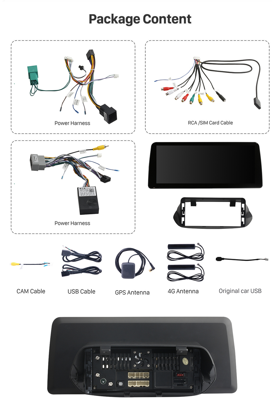 Seicane HD Pantalla táctil Estéreo Android 12.0 Carplay 12.3 pulgadas para 2019 2020 2021 Nissan Teana Reemplazo de radio con navegación GPS Bluetooth Soporte FM/AM Cámara de visión trasera WIFI