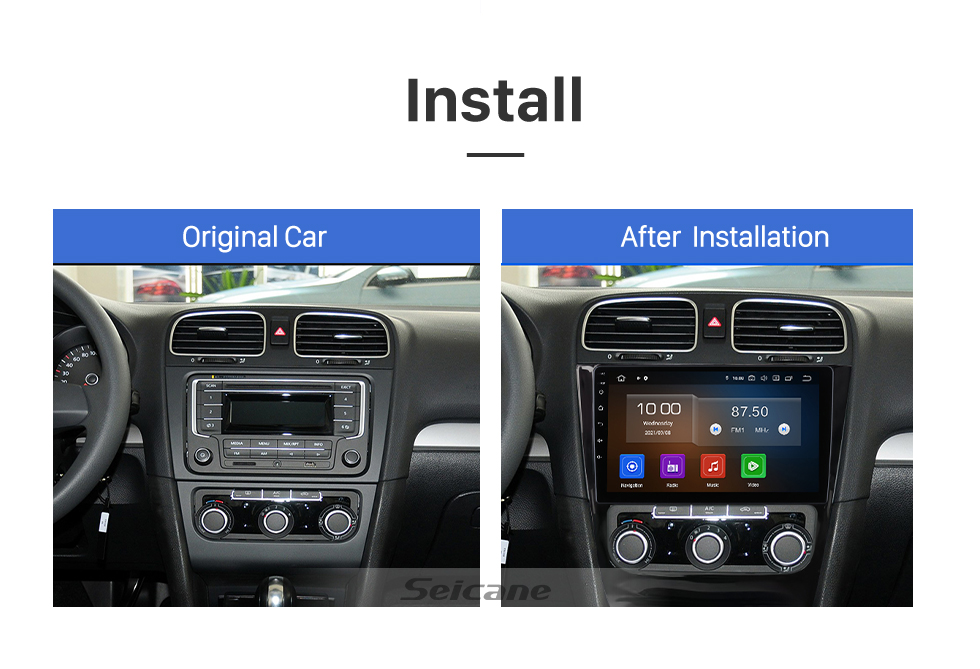 Seicane Carplay 7 Zoll Android 13.0 Radio für 2004-2010 Audi A3 GPS-Navigation Android Auto Head Unit unterstützt DAB+ OBDII WiFi Lenkradsteuerung WiFi Seicane Carplay 7 Zoll Android 13.0 Radio für 2004-2010 Audi A3 GPS-Navigation Android Auto Head Unit unterstützt DAB+ OBDII WiFi Lenkradsteuerung WiFi