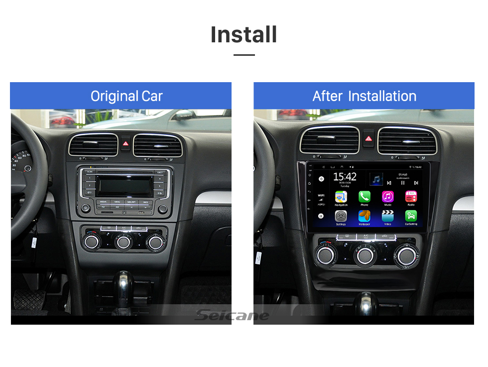 Seicane OEM 9 inch Android 13.0 for VOLKSWAGEN GOLF GC Radio Bluetooth HD Touchscreen GPS Navigation System support Carplay DAB+ Seicane OEM 9 inch Android 13.0 for VOLKSWAGEN GOLF GC Radio Bluetooth HD Touchscreen GPS Navigation System support Carplay DAB+
