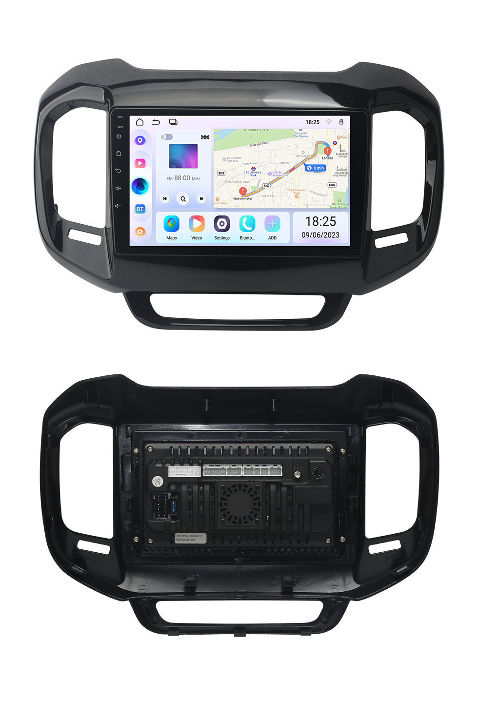 Seicane OEM 9-дюймовый Android 14.0 для 2016, 2017, 2018, 2019 FIAT TORO Радио Bluetooth HD с сенсорным экраном GPS-навигационная система Поддержка Carplay DAB +