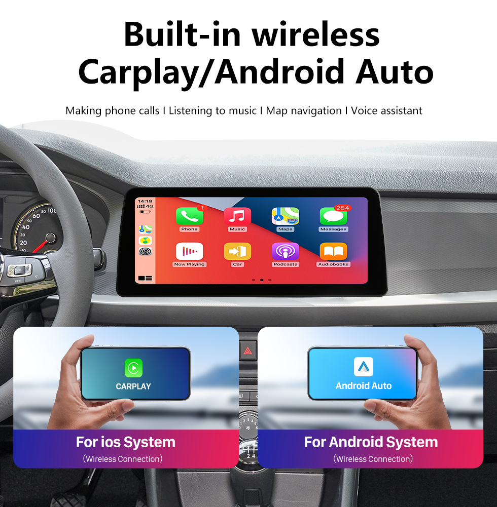 Seicane Écran tactile HD stéréo Android 12.0 Carplay 12,3 pouces pour Mercedes-Benz Vito 2016 Remplacement radio avec navigation GPS Prise en charge Bluetooth FM/AM Caméra de recul WIFI