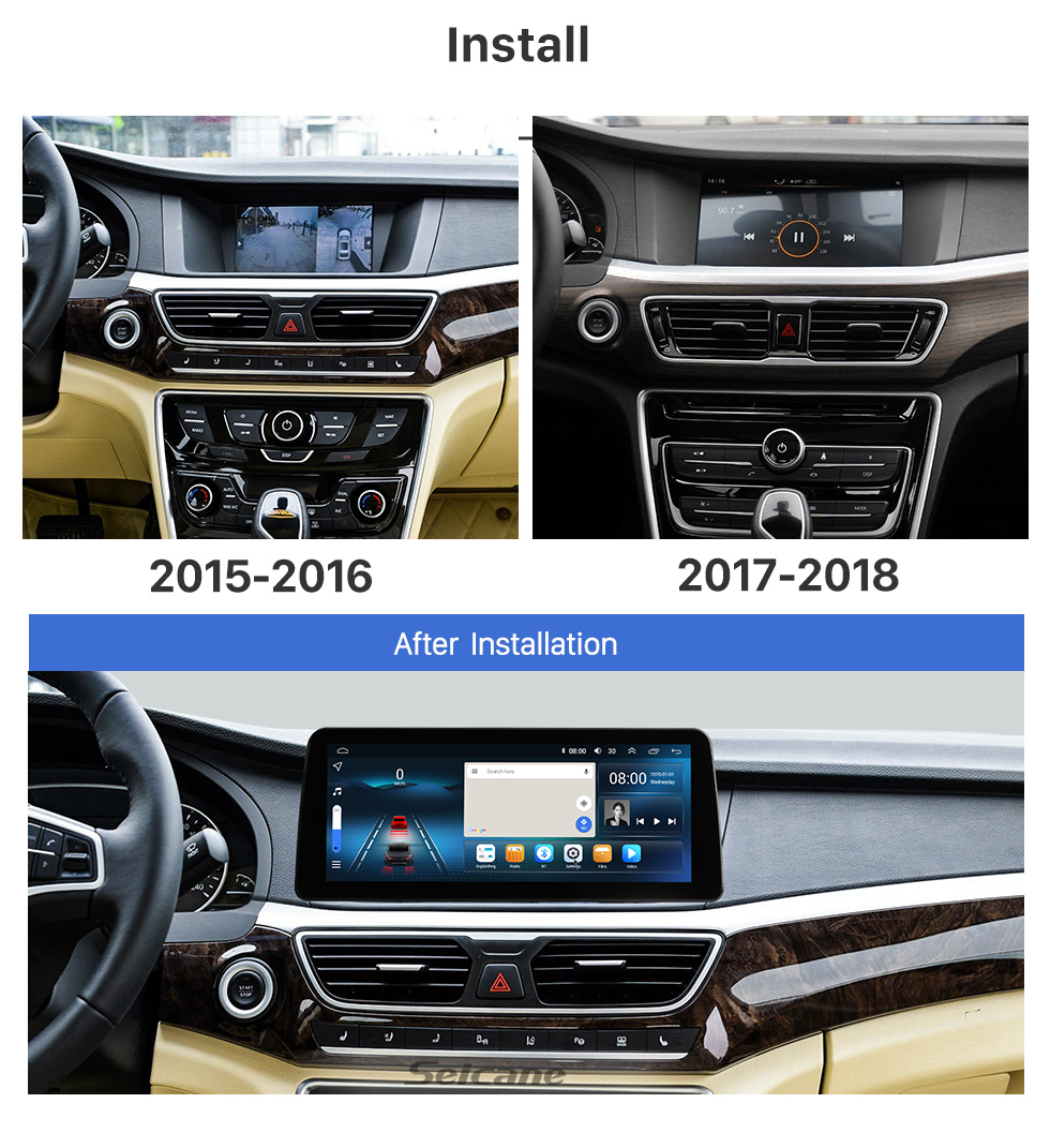 Seicane 12,3 Zoll Android 12.0 für 2019 2020 2021 2022 KIA K3 Stereo-GPS-Navigationssystem mit Bluetooth-Touchscreen-Unterstützung Rückfahrkamera