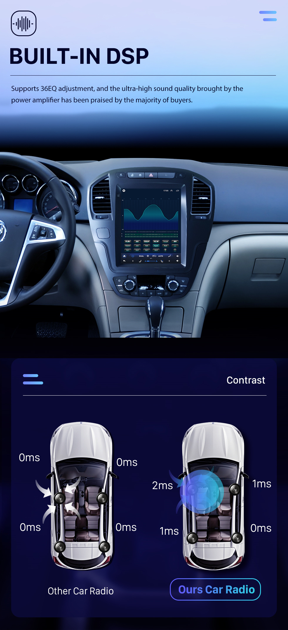 Seicane 9,7-Zoll-Android 10.0-GPS-Navigationsradio für Buick Regal Opel Insignia 2009 2010 2011 2012 2013 mit HD-Touchscreen, Bluetooth-Carplay-Unterstützung, DVR TPMS