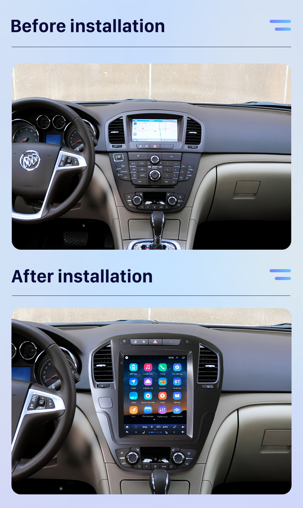 Seicane 9,7-дюймовый Android 10.0 GPS-навигатор для Buick Regal Opel Insignia 2009 2010 2011 2012 2013 с сенсорным экраном HD Bluetooth Поддержка Carplay DVR TPMS Seicane 9,7-дюймовый Android 10.0 GPS-навигатор для Buick Regal Opel Insignia 2009 2010 2011 2012 2013 с сенсорным экраном HD Bluetooth Поддержка Carplay DVR TPMS
