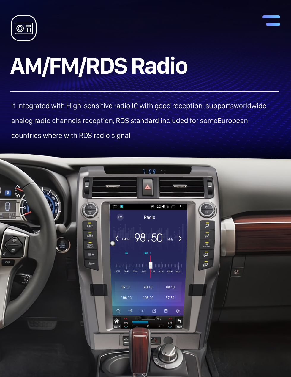 Seicane 15.6 inch Android 10.0 HD Touchscreen GPS Navigation Radio for 2010 2011 2012-2022 TOYOTA 4Runner with Bluetooth Carplay support TPMS Seicane 15.6 inch Android 10.0 HD Touchscreen GPS Navigation Radio for 2010 2011 2012-2022 TOYOTA 4Runner with Bluetooth Carplay support TPMS