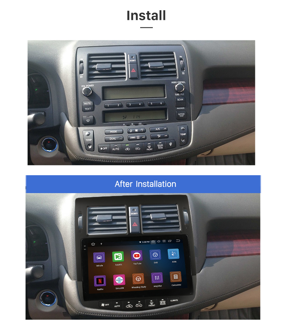 Seicane Écran tactile HD 9 pouces Android 12.0 pour 2018 TOYOTA PRIUS C RHD Radio Système de navigation GPS Prise en charge Bluetooth Carplay Caméra de recul