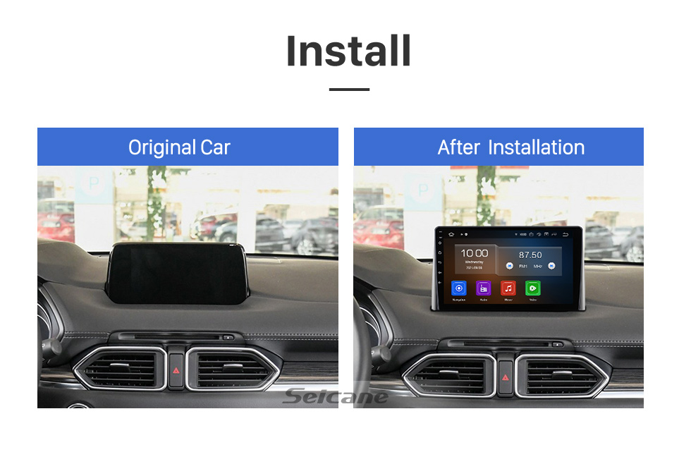 Seicane Pantalla táctil HD de 9 pulgadas con Android 13.0 para MAZDA CX-5 LHD 2018, navegación GPS, unidad principal Android Auto, compatible con DAB+ OBDII, control del volante WiFi Seicane Pantalla táctil HD de 9 pulgadas con Android 13.0 para MAZDA CX-5 LHD 2018, navegación GPS, unidad principal Android Auto, compatible con DAB+ OBDII, control del volante WiFi