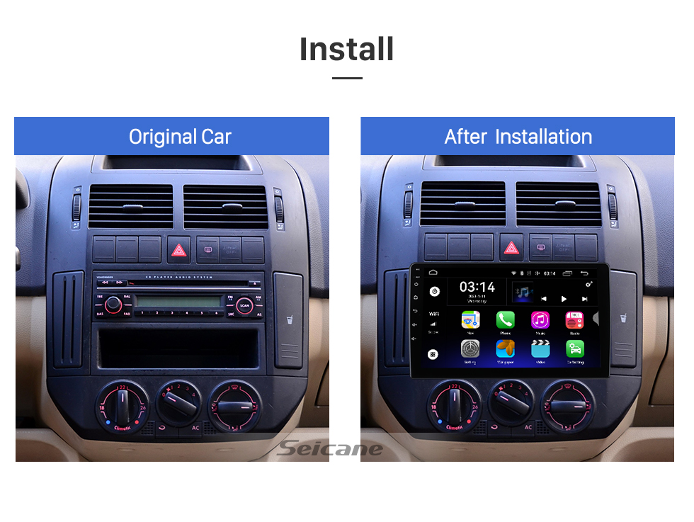 Seicane Pour 2004 2005 2006-2010 Audi A3 Radio Carplay Android 13.0 HD Écran tactile 7 pouces Système de navigation GPS avec Bluetooth Seicane Pour 2004 2005 2006-2010 Audi A3 Radio Carplay Android 13.0 HD Écran tactile 7 pouces Système de navigation GPS avec Bluetooth