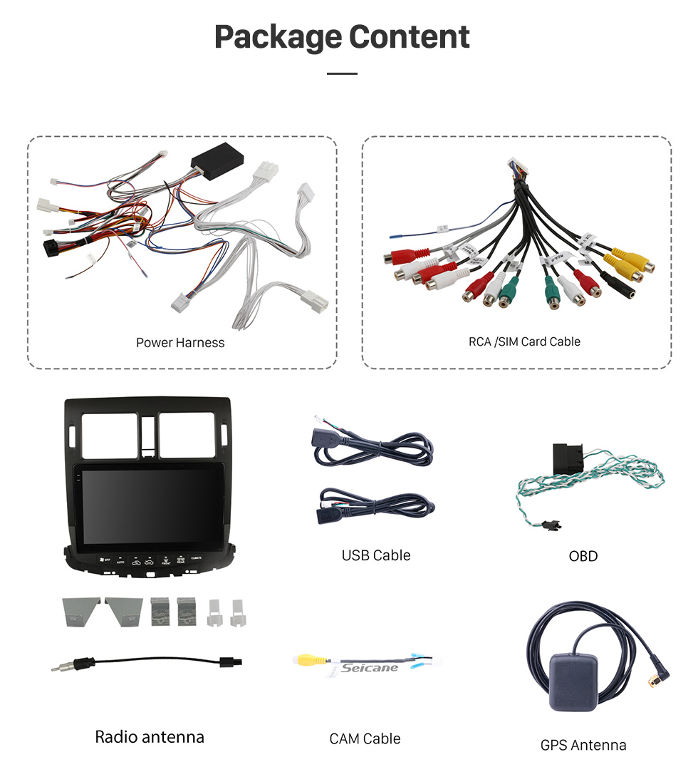 Seicane 9 pouces Android 13.0 pour 2014 2015 2016 Mazda 3 Axela Système de navigation GPS stéréo avec prise en charge de l'écran tactile Bluetooth Caméra de recul Seicane 9 pouces Android 13.0 pour 2014 2015 2016 Mazda 3 Axela Système de navigation GPS stéréo avec prise en charge de l'écran tactile Bluetooth Caméra de recul