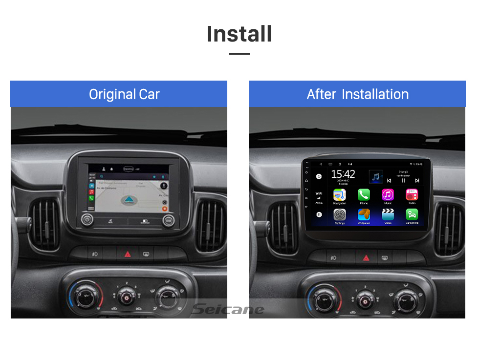 Seicane 9 Inch HD Touchscreen for 2016 2017 2018 2019-2022 FIAT MOBI Radio Car Radio DVD Player Car Stereo with Bluetooth Support Steering Wheel Control Seicane 9 Inch HD Touchscreen for 2016 2017 2018 2019-2022 FIAT MOBI Radio Car Radio DVD Player Car Stereo with Bluetooth Support Steering Wheel Control