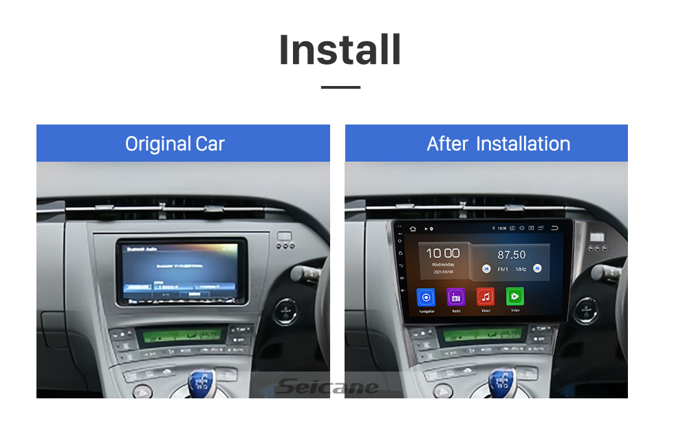 Seicane Carplay 10.1 inch Radio for 2010 TOYOTA PRIUS RUSSIAN SRI LANKA VERSION RHD Android 13.0 GPS Navigation Android Auto Support DAB+ OBDII Steering Wheel Control Seicane Carplay 10.1 inch Radio for 2010 TOYOTA PRIUS RUSSIAN SRI LANKA VERSION RHD Android 13.0 GPS Navigation Android Auto Support DAB+ OBDII Steering Wheel Control