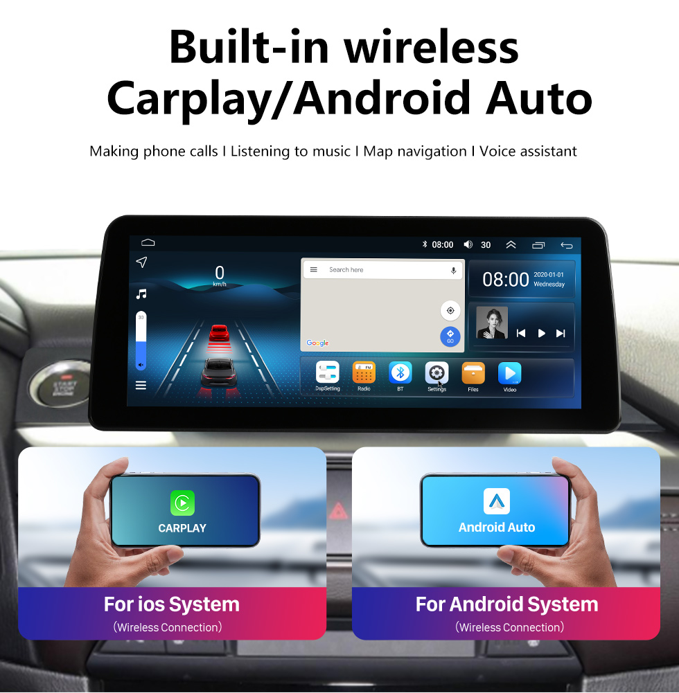 Seicane Android 12.0 de 12,3 polegadas para 2017 2018 2019 Mazda 6 Atz Sistema de navegação GPS estéreo com tela sensível ao toque Bluetooth com suporte para câmera retrovisora