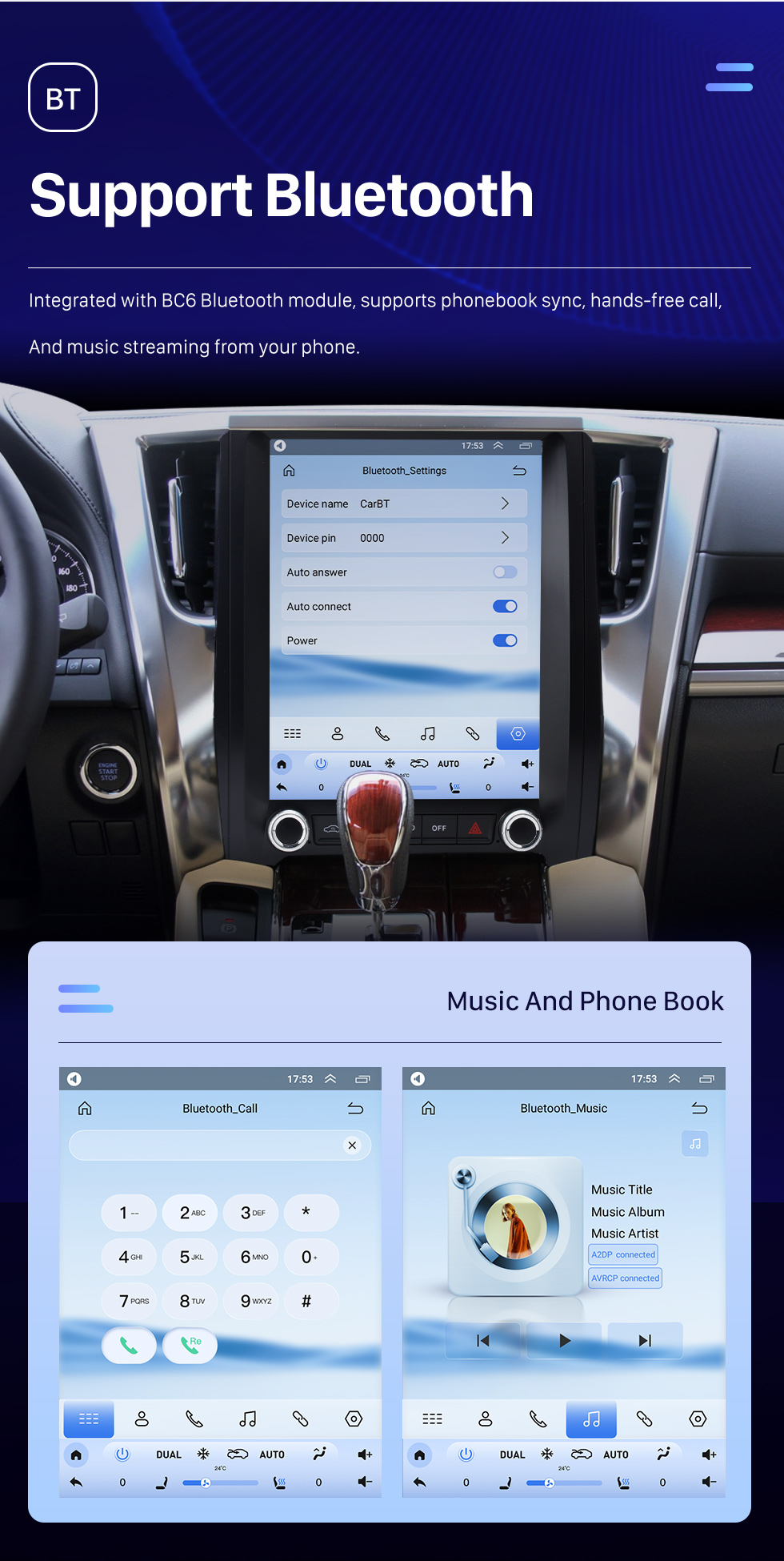 Seicane Carplay 12.1 polegadas Android 10.0 para 2015 2016 2017-2020 TOYOTA Alphard Velfire Rádio Sistema de Navegação GPS com Tela Sensível Ao Toque HD Suporte Bluetooth OBD2 DVR TPMS Seicane Carplay 12.1 polegadas Android 10.0 para 2015 2016 2017-2020 TOYOTA Alphard Velfire Rádio Sistema de Navegação GPS com Tela Sensível Ao Toque HD Suporte Bluetooth OBD2 DVR TPMS