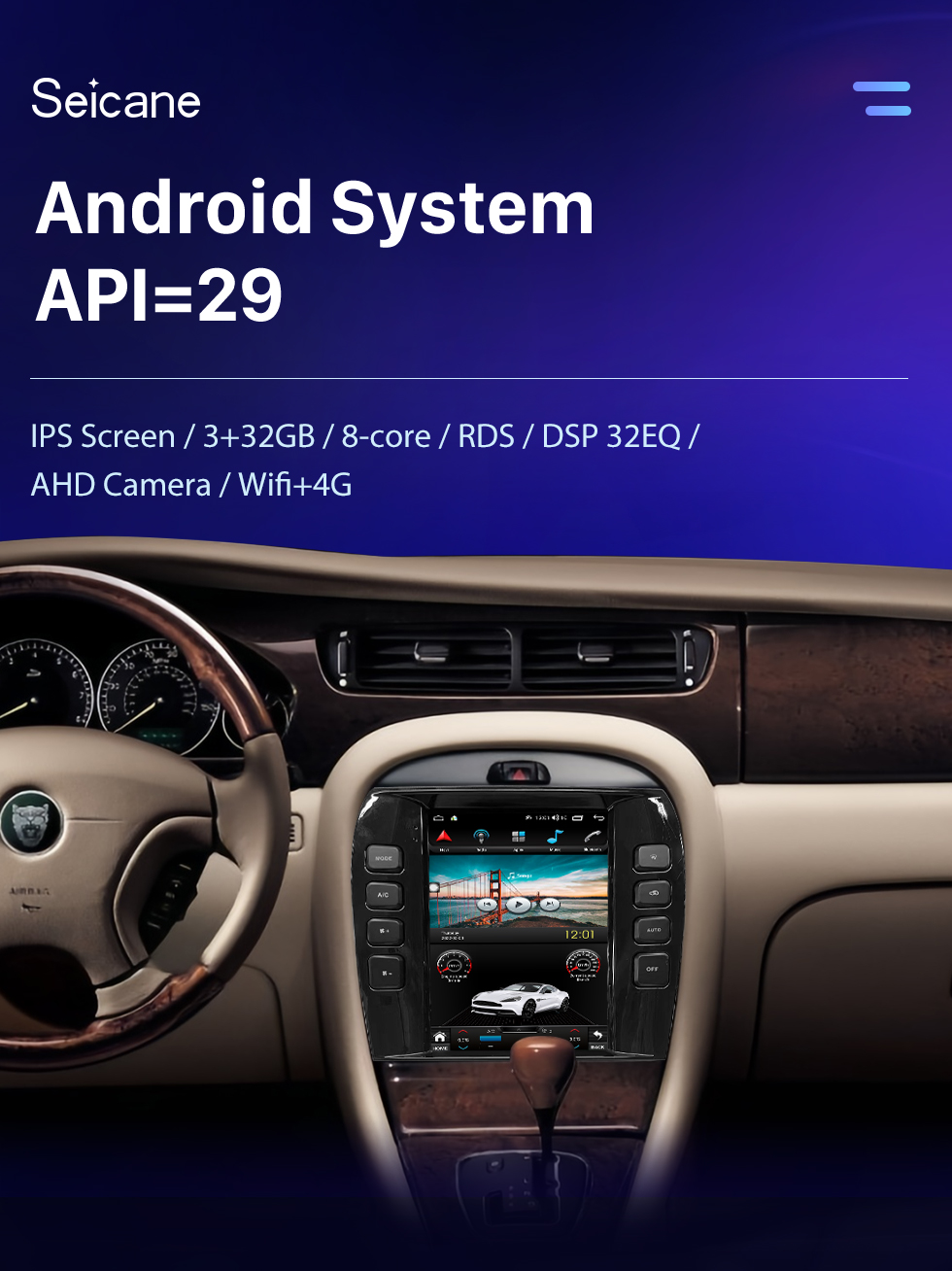 Seicane For 2004 2005-2008 Jaguar X-TYPE GPS Navigation System Android 10.0 Carplay Radio Touchscreen Multimedia Bluetooth support Rear View Camera WIFI OBD2 Seicane For 2004 2005-2008 Jaguar X-TYPE GPS Navigation System Android 10.0 Carplay Radio Touchscreen Multimedia Bluetooth support Rear View Camera WIFI OBD2