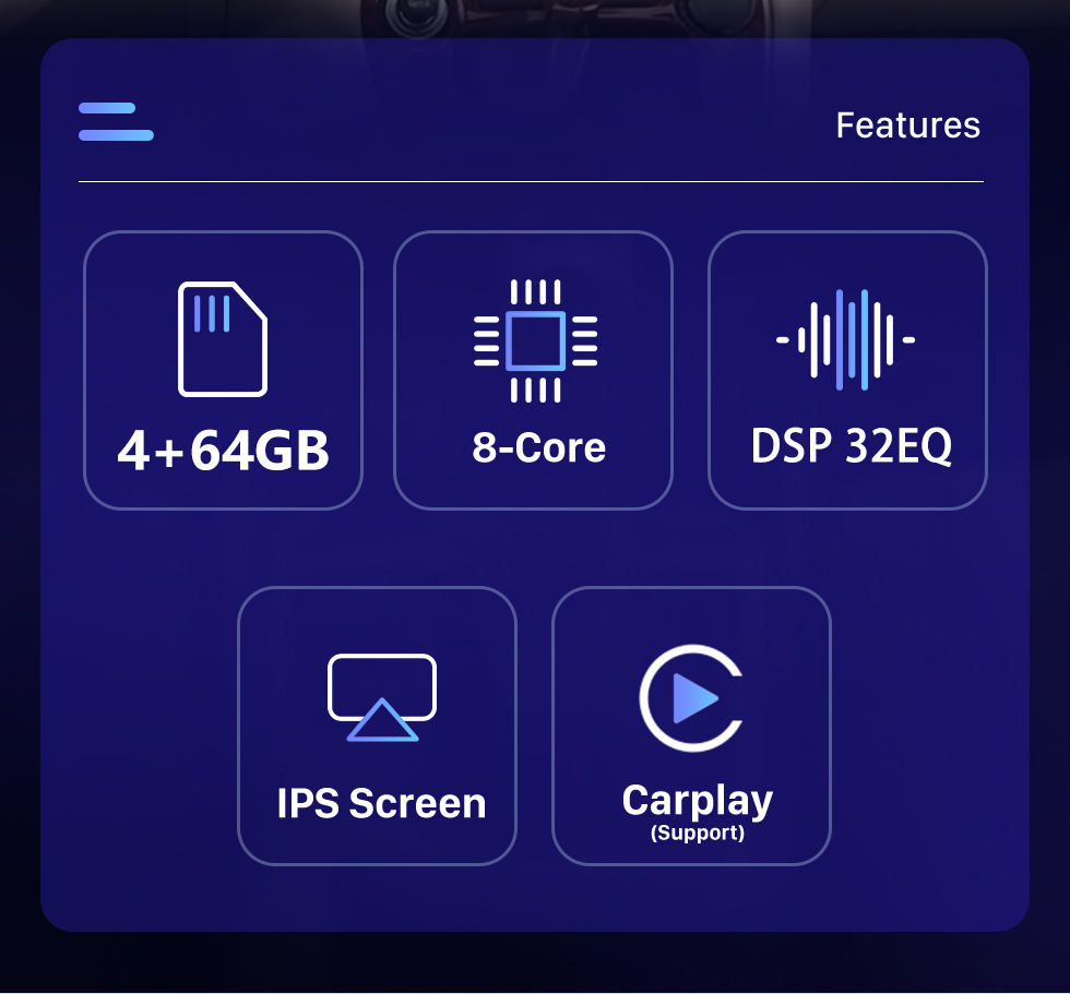 Seicane Carplay Radio 12.1 inch for 2001 2002-2007 TOYOTA Highlander Android 10.0 HD Touchscreen Android Auto GPS Navigation support WIFI Rearview Camera