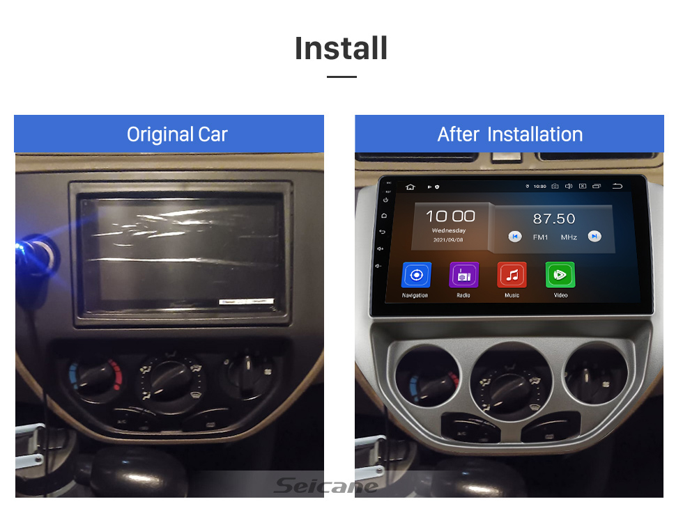 Seicane 9-Zoll-HD-Touchscreen für 2005 2006 2007 FORD FOCUS Android 13.0 Carplay Radio GPS-Navigationssystem Bluetooth-Unterstützung Rückfahrkamera Seicane 9-Zoll-HD-Touchscreen für 2005 2006 2007 FORD FOCUS Android 13.0 Carplay Radio GPS-Navigationssystem Bluetooth-Unterstützung Rückfahrkamera
