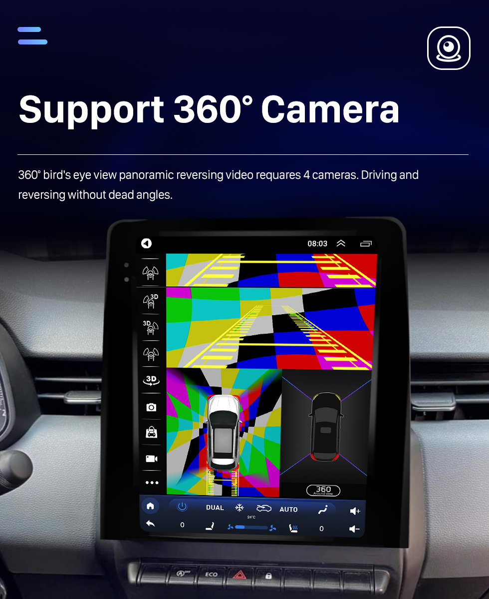 Seicane Carplay OEM 9.7 pulgadas Android 10.0 para Renault Clio5 2023 Radio Android Auto Sistema de navegación GPS con pantalla táctil HD Soporte Bluetooth OBD2 DVR Seicane Carplay OEM 9.7 pulgadas Android 10.0 para Renault Clio5 2023 Radio Android Auto Sistema de navegación GPS con pantalla táctil HD Soporte Bluetooth OBD2 DVR