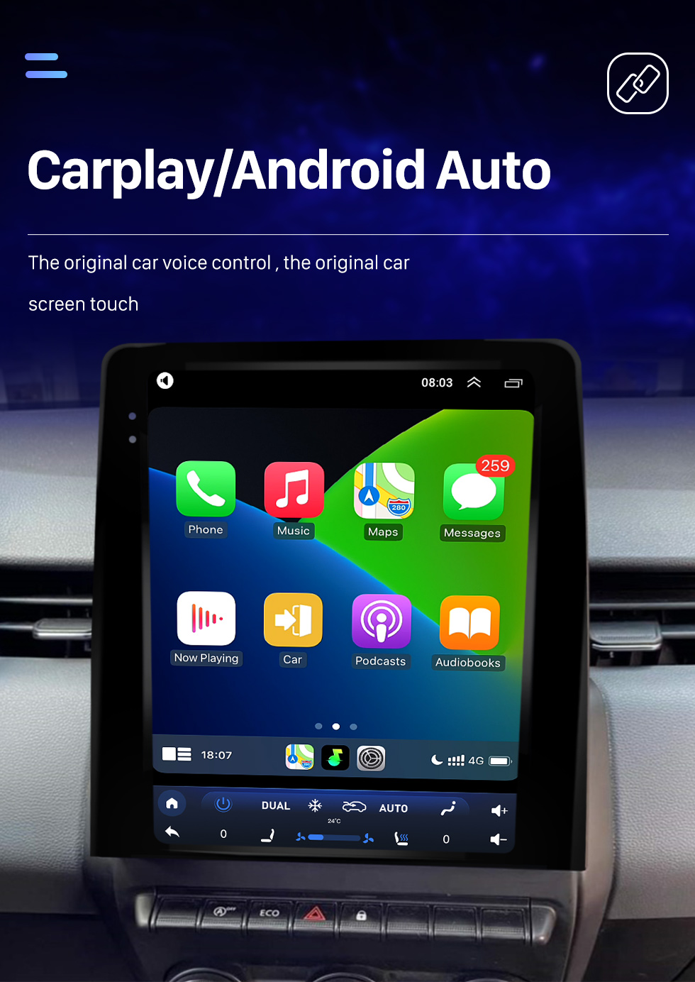 Seicane Carplay OEM 9.7 pulgadas Android 10.0 para Renault Clio5 2023 Radio Android Auto Sistema de navegación GPS con pantalla táctil HD Soporte Bluetooth OBD2 DVR Seicane Carplay OEM 9.7 pulgadas Android 10.0 para Renault Clio5 2023 Radio Android Auto Sistema de navegación GPS con pantalla táctil HD Soporte Bluetooth OBD2 DVR
