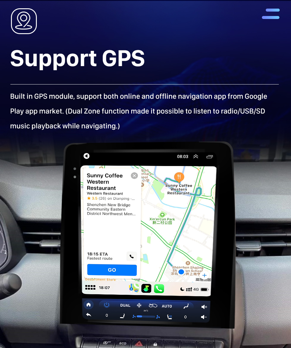 Seicane Carplay OEM 9.7 pulgadas Android 10.0 para Renault Clio5 2023 Radio Android Auto Sistema de navegación GPS con pantalla táctil HD Soporte Bluetooth OBD2 DVR Seicane Carplay OEM 9.7 pulgadas Android 10.0 para Renault Clio5 2023 Radio Android Auto Sistema de navegación GPS con pantalla táctil HD Soporte Bluetooth OBD2 DVR