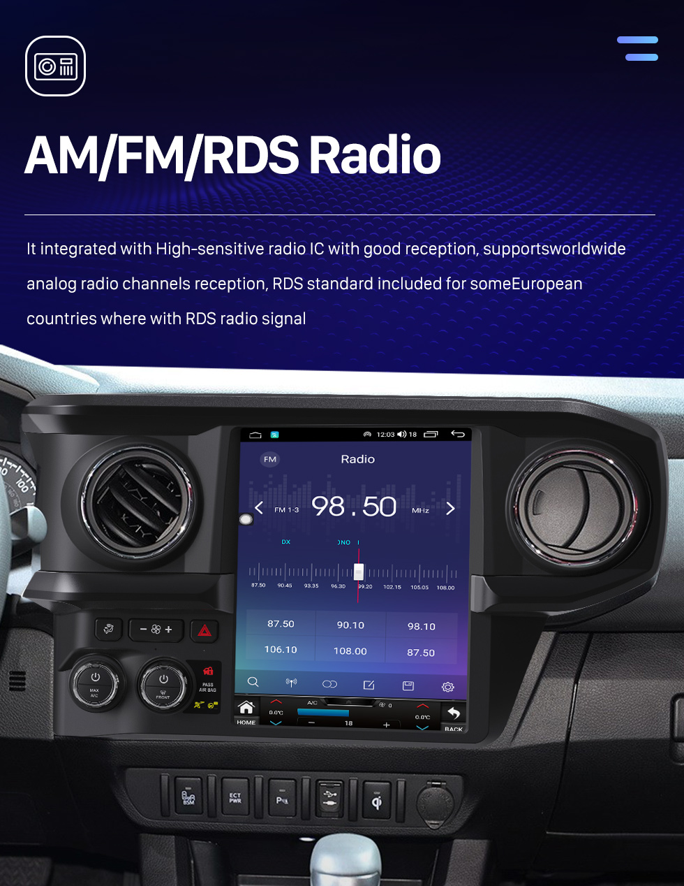 Seicane Rádio de navegação GPS com tela sensível ao toque HD Android 10.0 de 12,1 polegadas para 2015 2016 2017 2018 2019 2020 Chevrolet Tahoe Suburban GMC Yukon com suporte para Bluetooth Carplay Câmera TPMS AHD Seicane Rádio de navegação GPS com tela sensível ao toque HD Android 10.0 de 12,1 polegadas para 2015 2016 2017 2018 2019 2020 Chevrolet Tahoe Suburban GMC Yukon com suporte para Bluetooth Carplay Câmera TPMS AHD