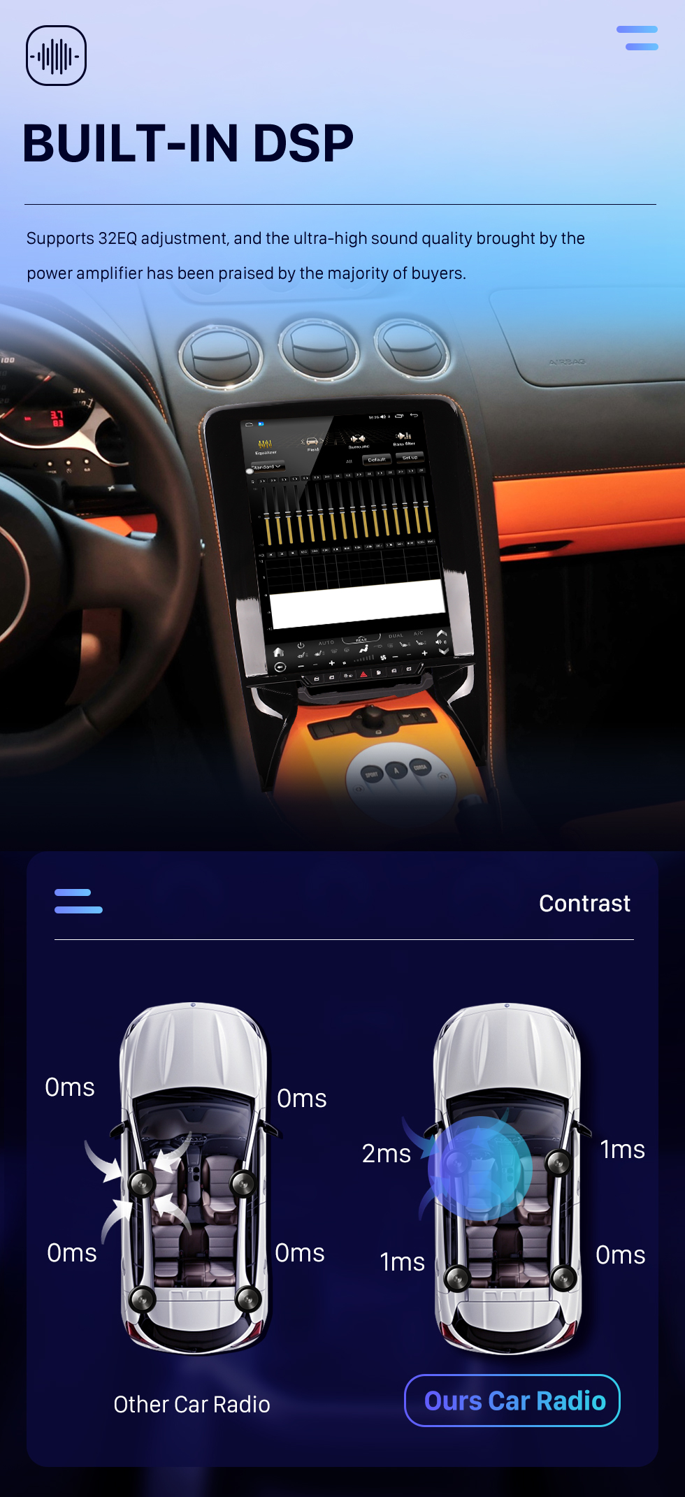 Seicane Carplay 12.1 inch Android 10.0 HD Touchscreen GPS Navigation Radio for 2009 Lamborghin Galardo LP560-4 with Bluetooth support TPMS AHD Camera Seicane Carplay 12.1 inch Android 10.0 HD Touchscreen GPS Navigation Radio for 2009 Lamborghin Galardo LP560-4 with Bluetooth support TPMS AHD Camera