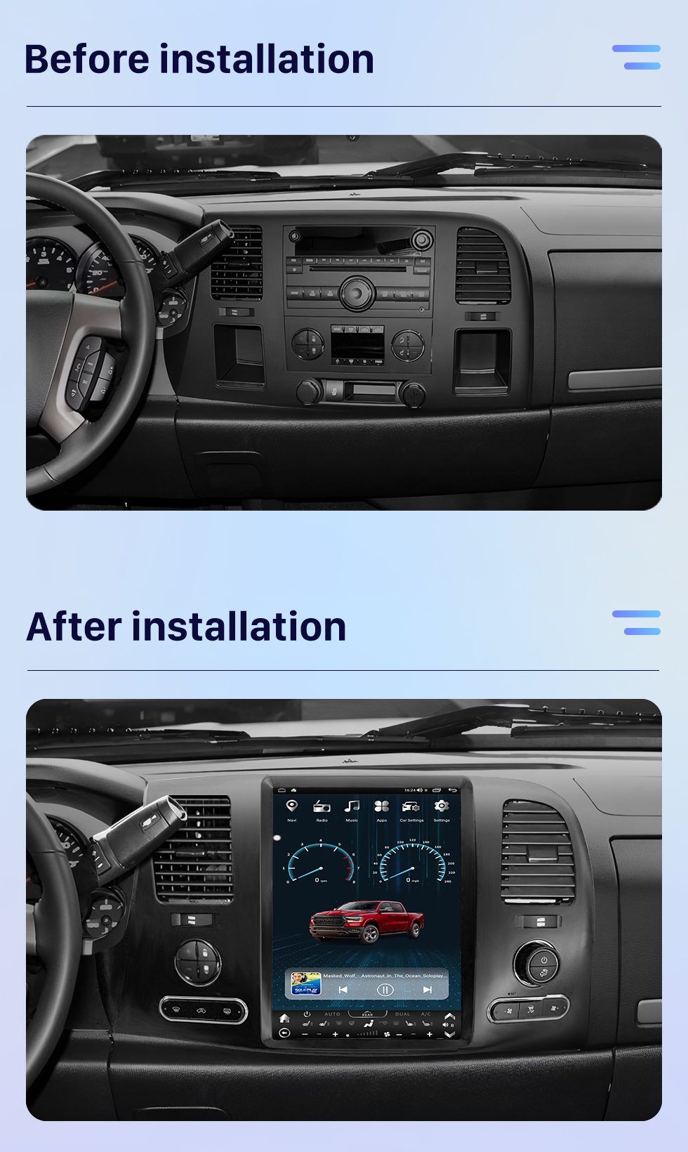 Seicane Carplay 12,1 pouces Android 10.0 HD écran tactile GPS Navigation Radio pour 2009 Lamborghin Galardo LP560-4 avec prise en charge Bluetooth TPMS AHD caméra Seicane Carplay 12,1 pouces Android 10.0 HD écran tactile GPS Navigation Radio pour 2009 Lamborghin Galardo LP560-4 avec prise en charge Bluetooth TPMS AHD caméra