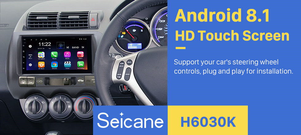 Seicane 2002-2008 HONDA Jazz (Manual AC, RHD) 7 polegada HD Tela Sensível Ao Toque Android 8.1 Carro Sistema de Navegação GPS Estéreo com Rádio FM Bluetooth Música WIFI Link Espelho suporte TPMS USB Digital TV Backup Camera Seicane 2002-2008 HONDA Jazz (Manual AC, RHD) 7 polegada HD Tela Sensível Ao Toque Android 8.1 Carro Sistema de Navegação GPS Estéreo com Rádio FM Bluetooth Música WIFI Link Espelho suporte TPMS USB Digital TV Backup Camera