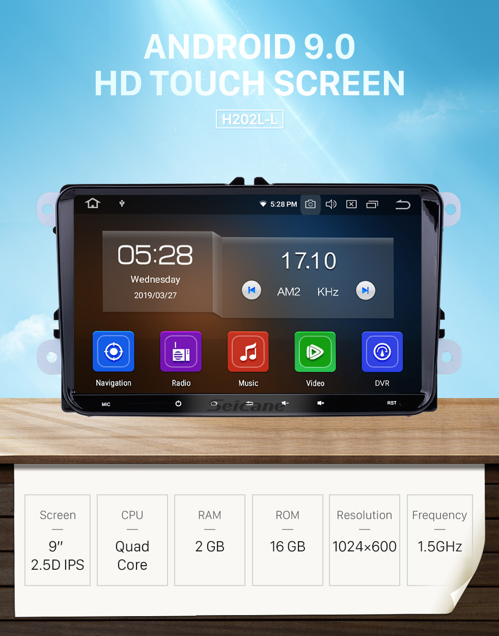 Seicane 9 Zoll HD Touchscreen 2008-2013 VW Volkswagen Passat Tiguan Polo Scirocco Android 9.0 Radio GPS Navigationssystem mit WiFi Mirror Link OBD2 Bluetooth Seicane 9 Zoll HD Touchscreen 2008-2013 VW Volkswagen Passat Tiguan Polo Scirocco Android 9.0 Radio GPS Navigationssystem mit WiFi Mirror Link OBD2 Bluetooth