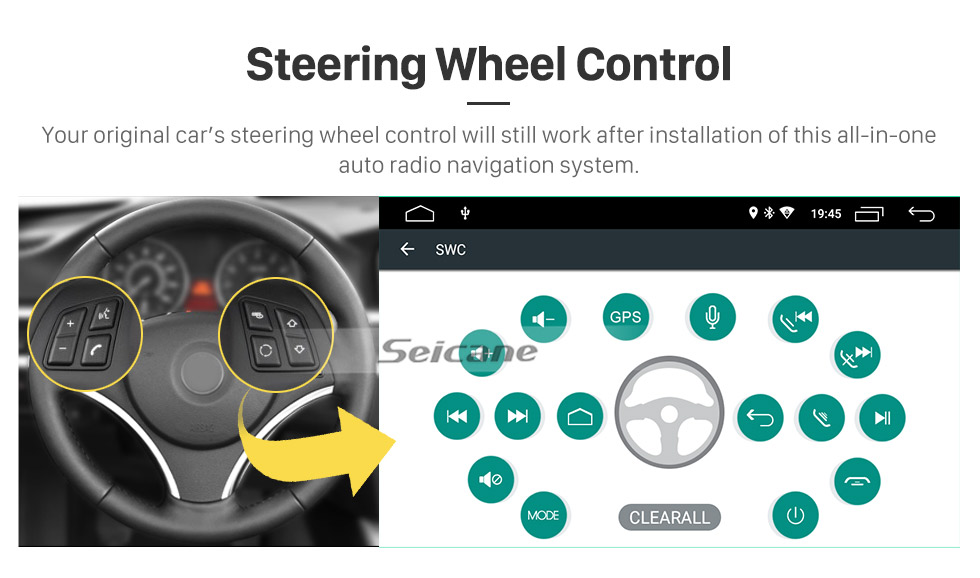 Seicane 6.2 polegadas Android 9.0 para Universal Radio GPS Sistema de Navegação com HD Touchscreen Bluetooth suporte Carplay Mirror Link Seicane 6.2 polegadas Android 9.0 para Universal Radio GPS Sistema de Navegação com HD Touchscreen Bluetooth suporte Carplay Mirror Link