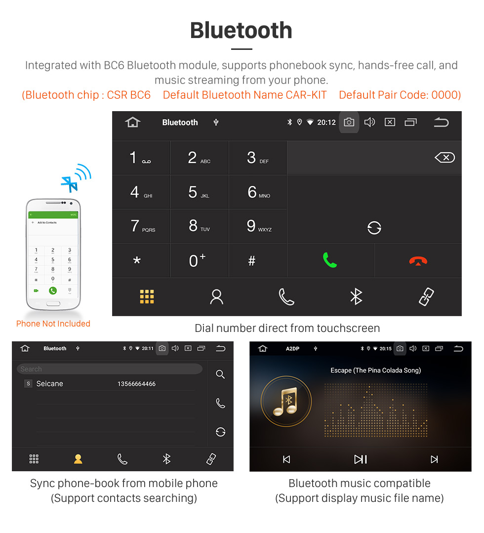 Seicane Android 9.0 7-Zoll-HD-Touchscreen Universal NISSAN TOYOTA VW Volkswagen 2 Din-Radio GPS-Navigationssystem WIFI USB AUX Spiegel Link Bluetooth MP3 Musik Lenkradsteuerung Seicane Android 9.0 7-Zoll-HD-Touchscreen Universal NISSAN TOYOTA VW Volkswagen 2 Din-Radio GPS-Navigationssystem WIFI USB AUX Spiegel Link Bluetooth MP3 Musik Lenkradsteuerung