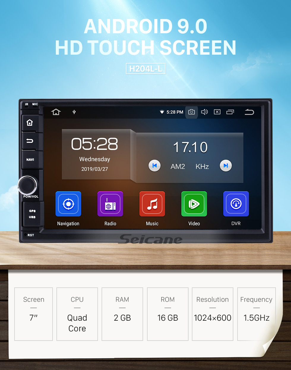 Seicane Android 9.0 7-Zoll-HD-Touchscreen Universal NISSAN TOYOTA VW Volkswagen 2 Din-Radio GPS-Navigationssystem WIFI USB AUX Spiegel Link Bluetooth MP3 Musik Lenkradsteuerung Seicane Android 9.0 7-Zoll-HD-Touchscreen Universal NISSAN TOYOTA VW Volkswagen 2 Din-Radio GPS-Navigationssystem WIFI USB AUX Spiegel Link Bluetooth MP3 Musik Lenkradsteuerung