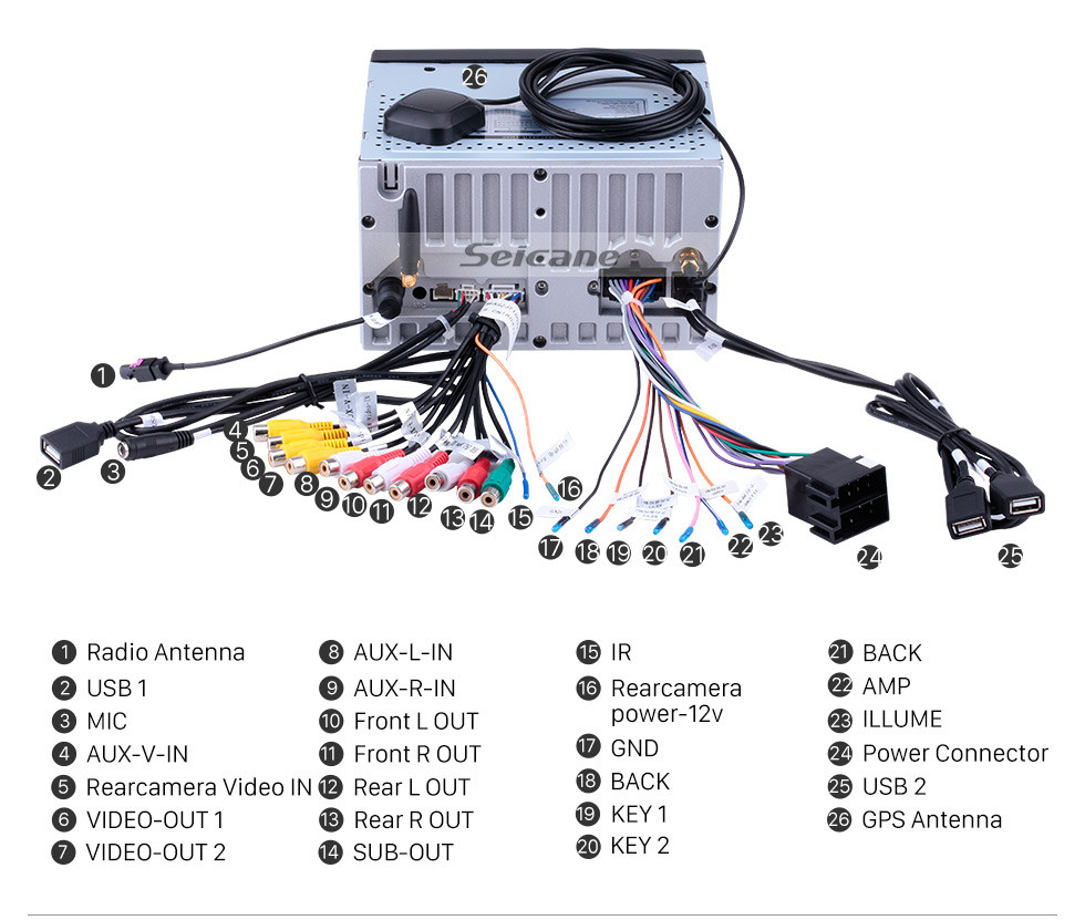 Seicane Android 9.0 7-Zoll-HD-Touchscreen Universal NISSAN TOYOTA VW Volkswagen 2 Din-Radio GPS-Navigationssystem WIFI USB AUX Spiegel Link Bluetooth MP3 Musik Lenkradsteuerung Seicane Android 9.0 7-Zoll-HD-Touchscreen Universal NISSAN TOYOTA VW Volkswagen 2 Din-Radio GPS-Navigationssystem WIFI USB AUX Spiegel Link Bluetooth MP3 Musik Lenkradsteuerung
