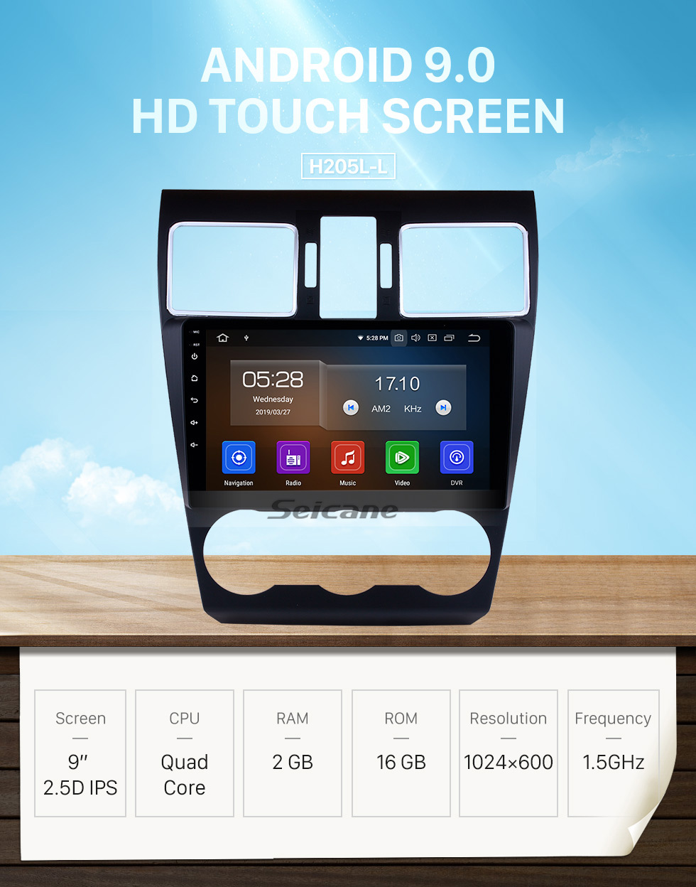 Seicane 2014 2015 2016 Subaru WRX Forester 9 inch Android 9.0 Radio GPS Navigation System Bluetooth Touch Screen 4G WiFi DAB+ TPMS DAB+ DVR OBDII DVD Player Seicane 2014 2015 2016 Subaru WRX Forester 9 inch Android 9.0 Radio GPS Navigation System Bluetooth Touch Screen 4G WiFi DAB+ TPMS DAB+ DVR OBDII DVD Player