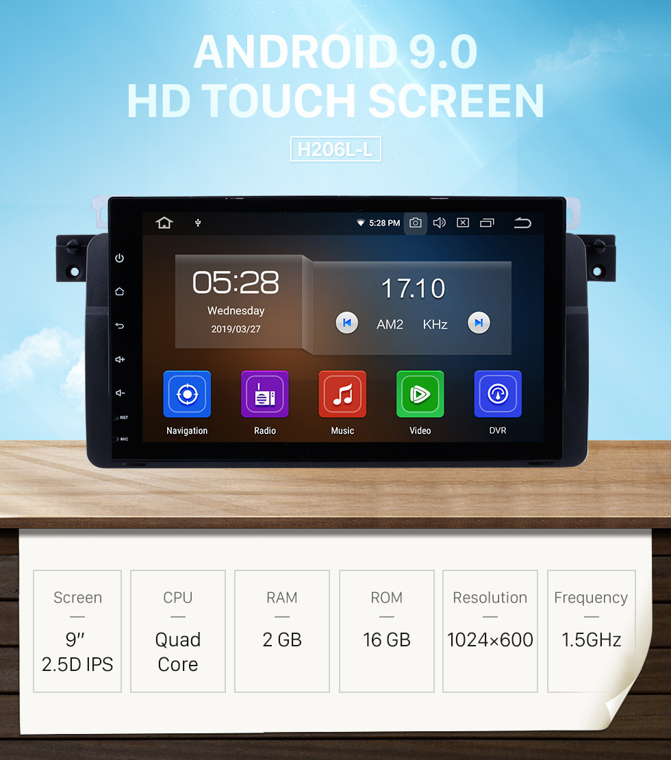 Seicane 9 inch HD 1024*600 touchscreen for 1998-2006 BMW 3 Series M3 E46 316i 318i 320i 323i 325i Android 9.0 Radio GPS Navigation System with WiFi Bluetooth Mirror Link Seicane 9 inch HD 1024*600 touchscreen for 1998-2006 BMW 3 Series M3 E46 316i 318i 320i 323i 325i Android 9.0 Radio GPS Navigation System with WiFi Bluetooth Mirror Link