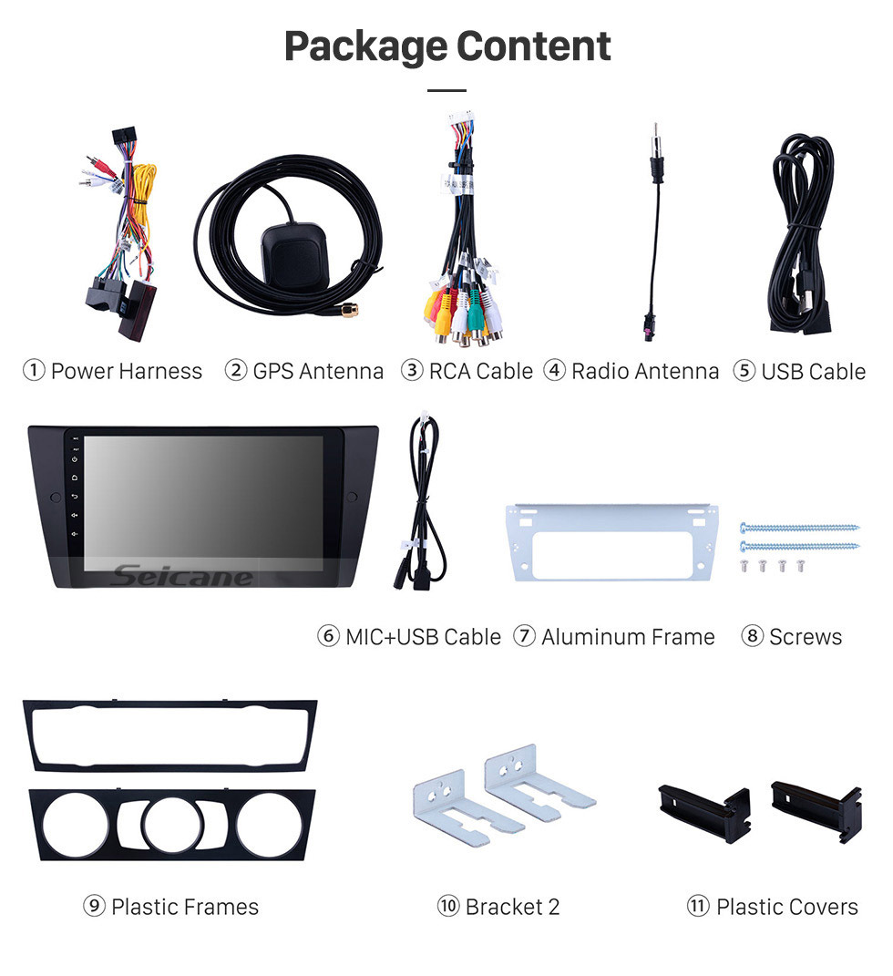 Seicane Android 9.0 Car Multimedia player 9 inch GPS Navugation Radio 2005-2012 for BMW 3 Series E92 E93 E90 support Mirror Link Rearview Camera 3G/4G WIFI Bluetooth Music DVD 1080P Seicane Android 9.0 Car Multimedia player 9 inch GPS Navugation Radio 2005-2012 for BMW 3 Series E92 E93 E90 support Mirror Link Rearview Camera 3G/4G WIFI Bluetooth Music DVD 1080P