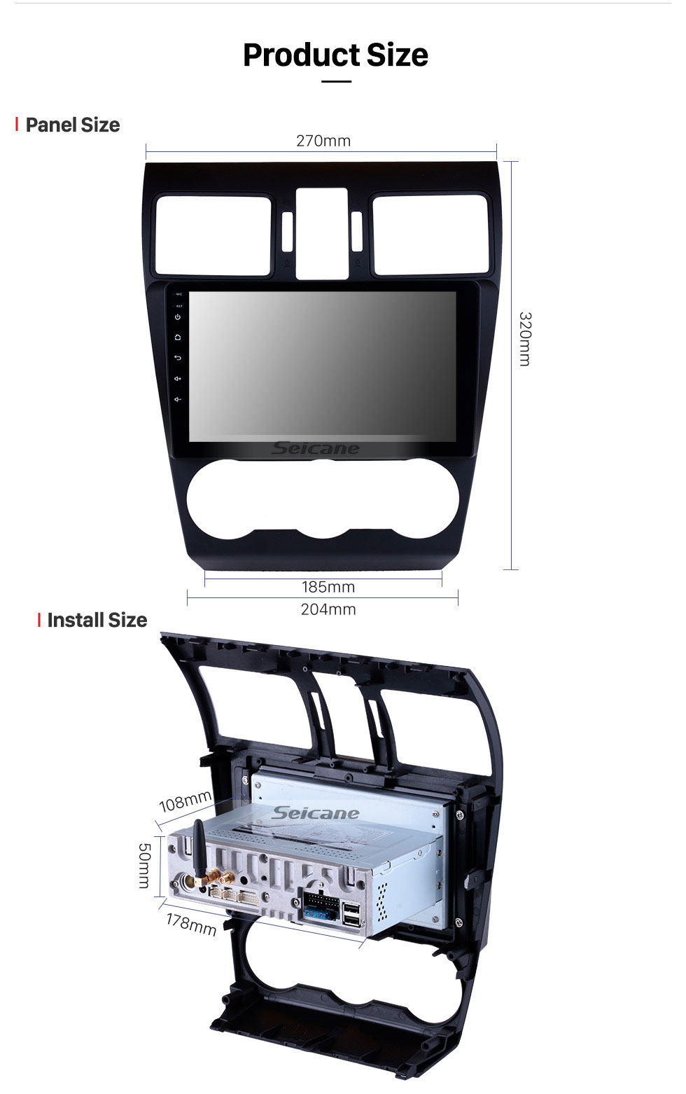 Seicane 9 Inch Android 9.0 2014 2015 2016 Subaru Forester Bluetooth Radio GPS Navigation System with Mirror link TPMS OBD DVR Rearview camera TV 4G WIFI Seicane 9 Inch Android 9.0 2014 2015 2016 Subaru Forester Bluetooth Radio GPS Navigation System with Mirror link TPMS OBD DVR Rearview camera TV 4G WIFI