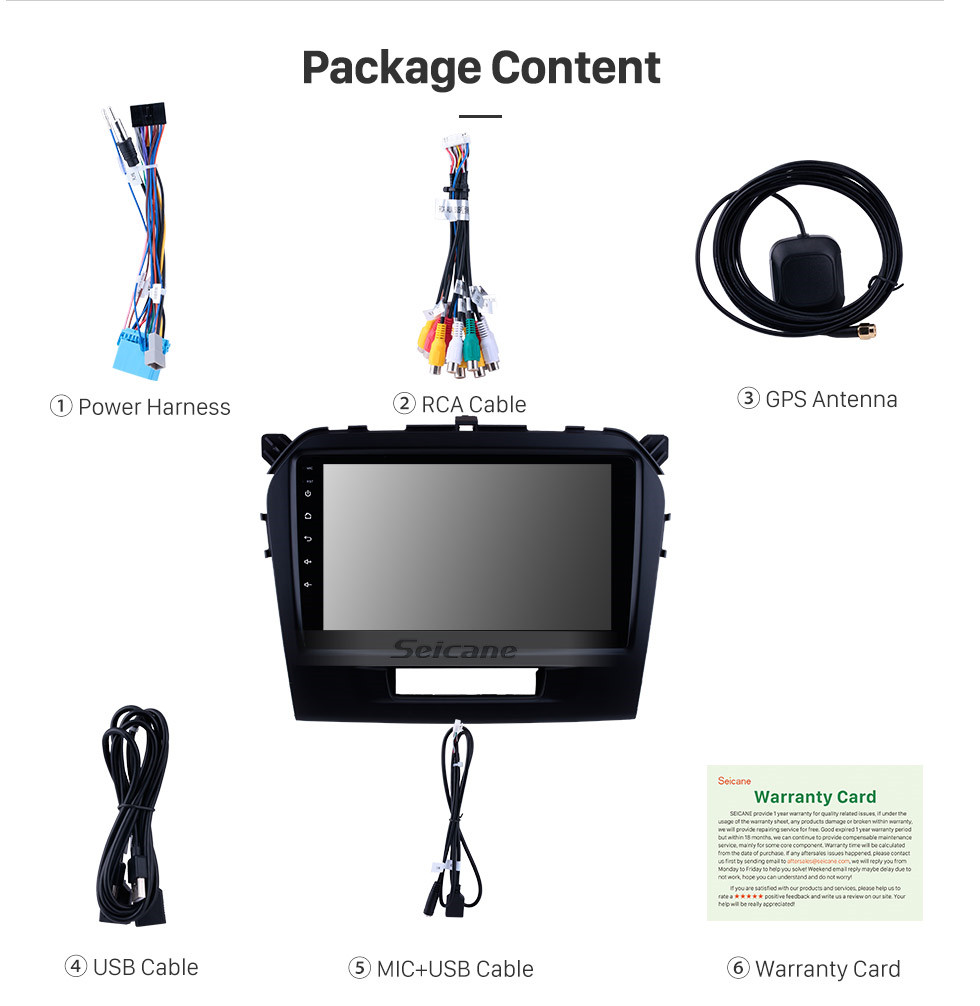 Seicane Android 9.0 2015 2016 SUZUKI GRAND VITARA Rádio substituição navegação Sistema Ecrã Tátil Bluetooth MP3 LinkMirror OBD2 3G WiFi CD leitor de DVD Controle de volante Seicane Android 9.0 2015 2016 SUZUKI GRAND VITARA Rádio substituição navegação Sistema Ecrã Tátil Bluetooth MP3 LinkMirror OBD2 3G WiFi CD leitor de DVD Controle de volante