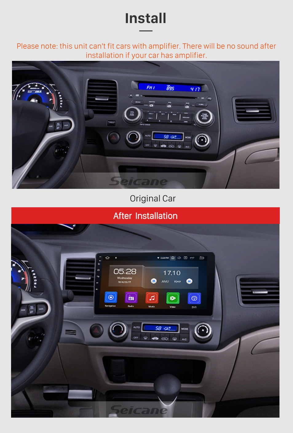 Android 9 0 Autoradio Navigation Aftermarket Stereo Fur 2006