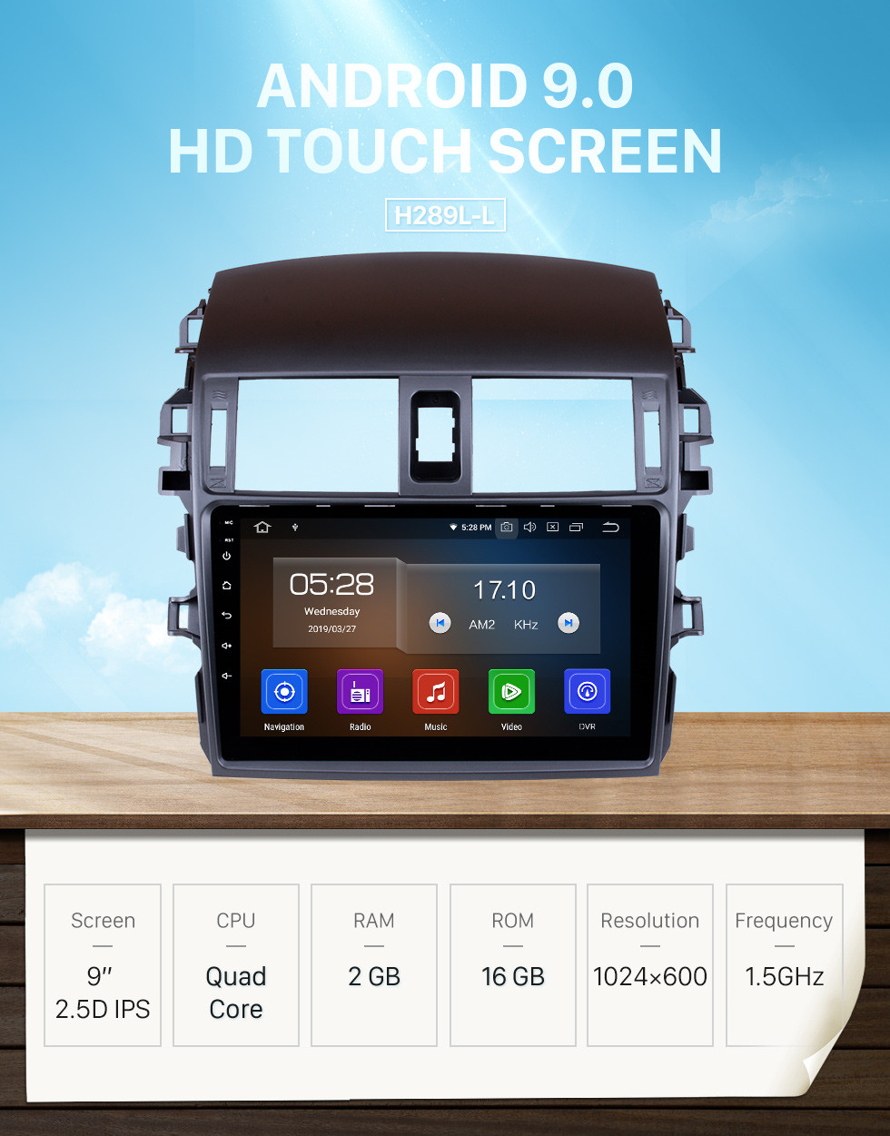 Seicane 9 Inch 2008-2010 Toyota Corolla Android 9.0 Capacitive Touch Screen Radio GPS Navigation system with Bluetooth TPMS DVR OBD II Rear camera AUX USB SD 3G WiFi Steering Wheel Control Video Seicane 9 Inch 2008-2010 Toyota Corolla Android 9.0 Capacitive Touch Screen Radio GPS Navigation system with Bluetooth TPMS DVR OBD II Rear camera AUX USB SD 3G WiFi Steering Wheel Control Video