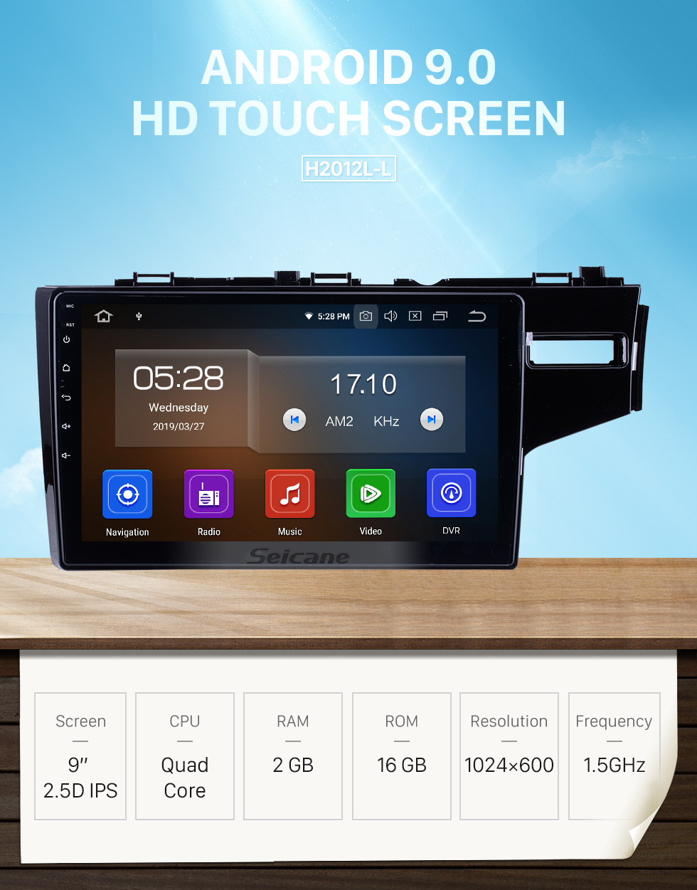 Seicane 9 Inch Android 9.0 GPS Navigation System Radio For 2014-2016 Honda Fit Support DVD Player Remote Control Bluetooth Touch Screen TV tuner Seicane 9 Inch Android 9.0 GPS Navigation System Radio For 2014-2016 Honda Fit Support DVD Player Remote Control Bluetooth Touch Screen TV tuner