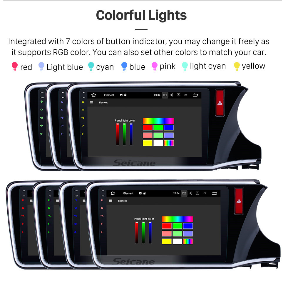 Seicane 2014 2015 2016 2017 HONDA CITY RHD Radio replacement with Android 9.0 HD Touch Screen Bluetooth GPS Navigation System 3G Mirror Link OBD2 Steering Wheel Control Rearview Camera 1080P Video Seicane 2014 2015 2016 2017 HONDA CITY RHD Radio replacement with Android 9.0 HD Touch Screen Bluetooth GPS Navigation System 3G Mirror Link OBD2 Steering Wheel Control Rearview Camera 1080P Video
