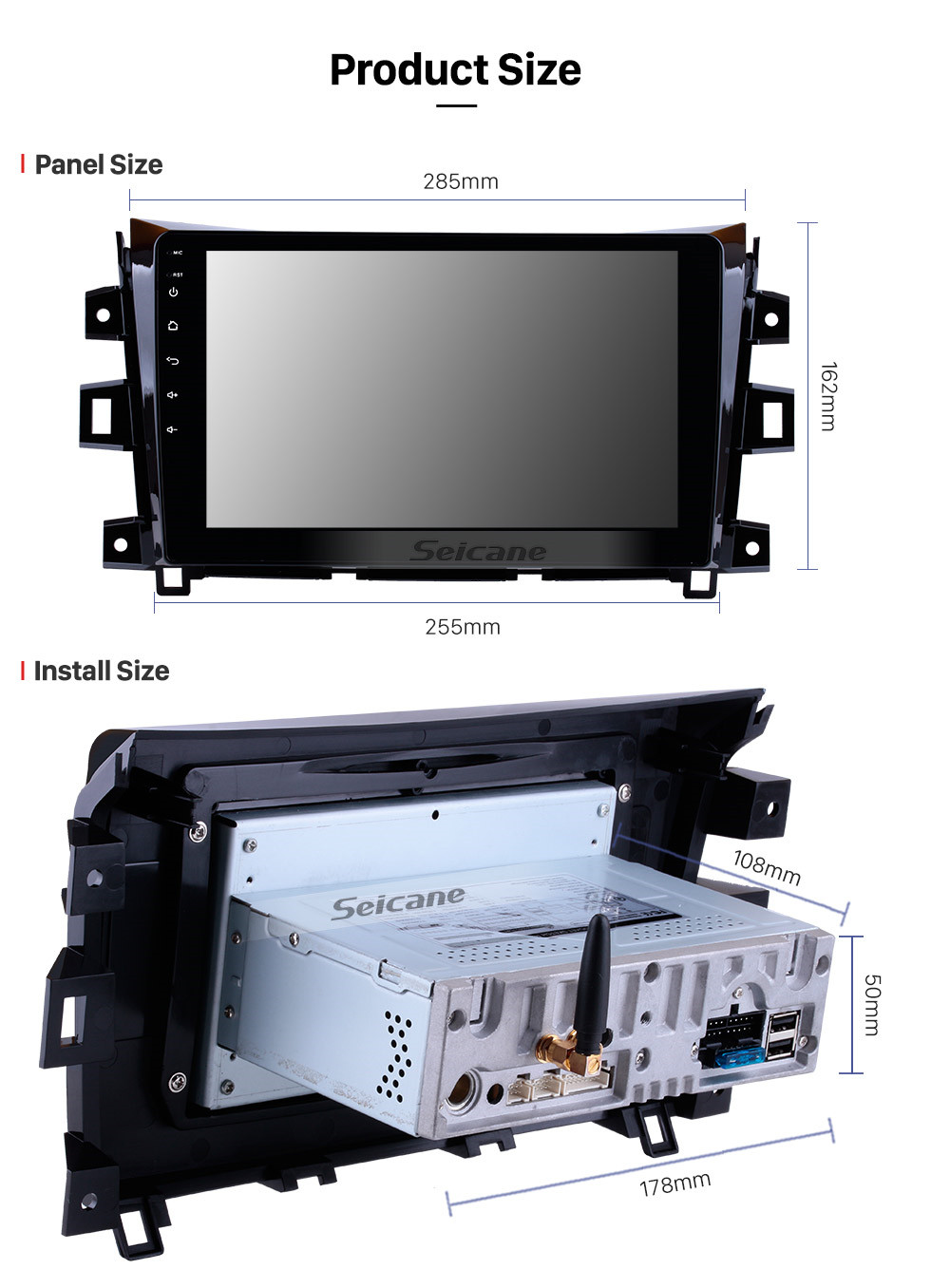 Seicane Android 9.0 2011-2016 NISSAN navara Radio système de navigation GPS unité centrale à écran tactile WIFI Bluetooth caméra de recul Seicane Android 9.0 2011-2016 NISSAN navara Radio système de navigation GPS unité centrale à écran tactile WIFI Bluetooth caméra de recul