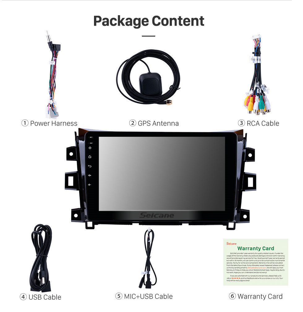 Seicane Android 9.0 2011-2016 NISSAN navara Radio système de navigation GPS unité centrale à écran tactile WIFI Bluetooth caméra de recul Seicane Android 9.0 2011-2016 NISSAN navara Radio système de navigation GPS unité centrale à écran tactile WIFI Bluetooth caméra de recul