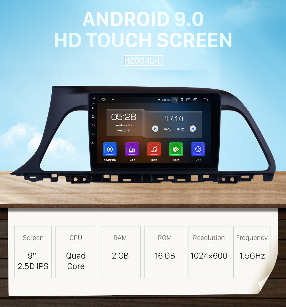 Seicane 9 Inch HD Touch Screen for 2015 2016 2017 Hyundai sonata Android 9.0 Radio GPS Navigation with Rearview Camera Digital TV Steering Wheel Control Wifi Bluetooth Music Seicane 9 Inch HD Touch Screen for 2015 2016 2017 Hyundai sonata Android 9.0 Radio GPS Navigation with Rearview Camera Digital TV Steering Wheel Control Wifi Bluetooth Music