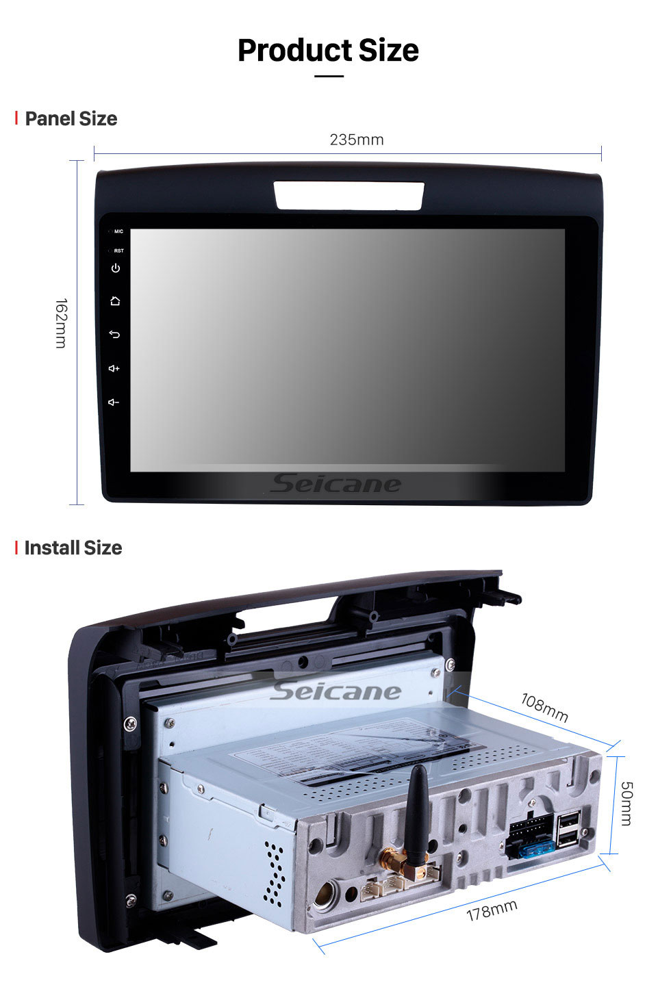 Seicane 9 inch 2011 2012 2013 2014 2015 Honda CRV Android 9.0 HD Touchscreen Radio GPS Navigation System Support Bluetooth 3G/4G Wifi Mirror Link OBD2 DAB+ Backup camera Seicane 9 inch 2011 2012 2013 2014 2015 Honda CRV Android 9.0 HD Touchscreen Radio GPS Navigation System Support Bluetooth 3G/4G Wifi Mirror Link OBD2 DAB+ Backup camera